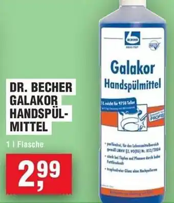 Handelshof Dr. becher galakor handspülmittel Angebot