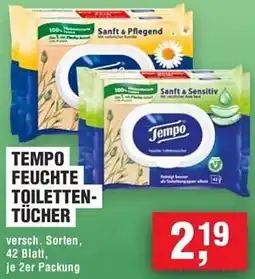 Handelshof Tempo feuchte toilettentücher Angebot
