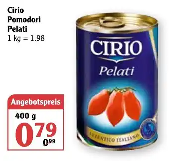 Globus Cirio Pomodori Pelati 400g Angebot