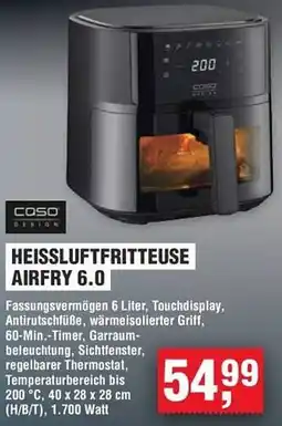 Handelshof Caso heissluftfritteuse airfry 6.0 Angebot