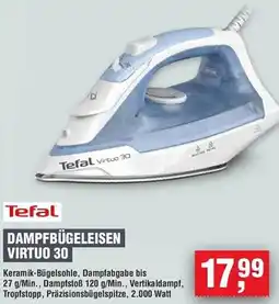 Handelshof Tefal dampfbügeleisen virtuo 30 Angebot