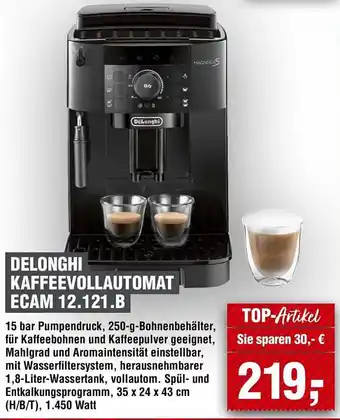 Handelshof Delonghi kaffeevollautomat ECAM 12.121.B Angebot