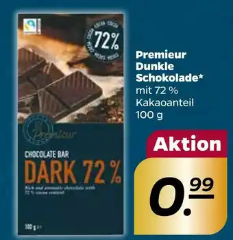 NETTO Premieur dunkle schokolade Angebot