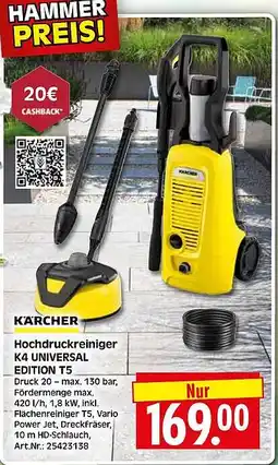 Wreesmann KARCHER Hochdruckreiniger K4 UNIVERSAL EDITION T5 Angebot