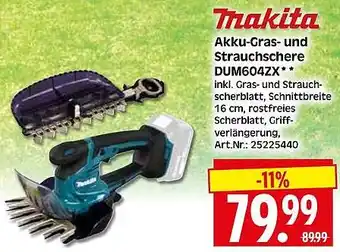 Wreesmann Makita Akku-Gras- und Strauchschere DUM604ZX Angebot