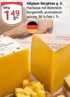 Globus Allgäuer Bergkäse g. U. Angebot