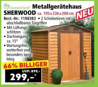 Norma Metallgerätehaus SHERWOOD Angebot