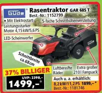 Norma Rasentraktor GAR 685 T Angebot