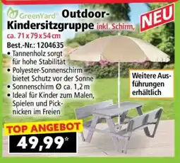 Norma GreenYard Outdoor-Kindersitzgruppe inkl. Schirm, ca. 71 x 79 x 54 cm Angebot