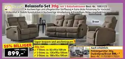 Norma Relaxsofa-Set 3tlg Angebot