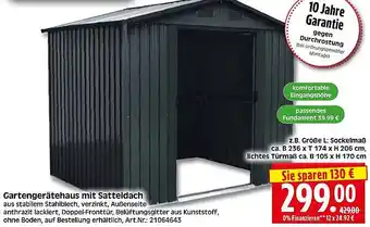 Wreesmann Gartengerätehaus mit Satteldach Angebot