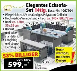 Norma Elegantes Ecksofa-Set 14tlg Angebot