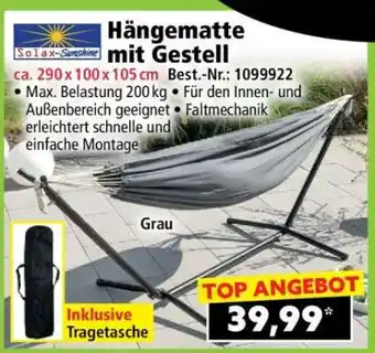 Norma Hängematte mit Gestell Angebot