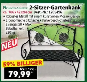 Norma 2-Sitzer-Gartenbank Angebot