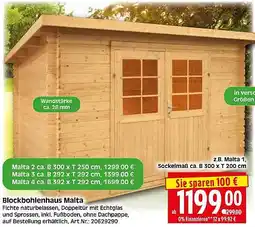 Wreesmann Blockbohlenhaus Malta Angebot