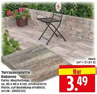 Wreesmann Terrassenplatte Rabanos Angebot