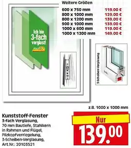 Wreesmann Kunststoff-Fenster 3-fach Verglasung Angebot