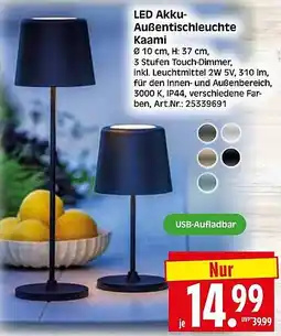 Wreesmann LED Akku Außentischleuchte Kaami Angebot