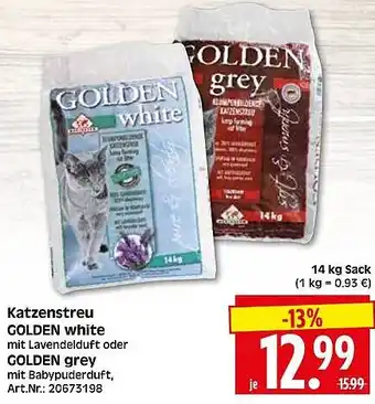 Wreesmann Katzenstreu GOLDEN white oder GOLDEN grey Angebot