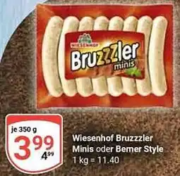 Globus Wiesenhof Bruzzzler Minis oder Berner Style Angebot