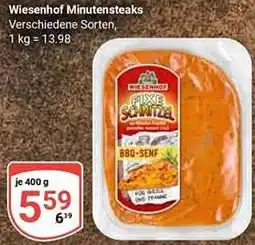 Globus Wiesenhof Minutensteaks Angebot
