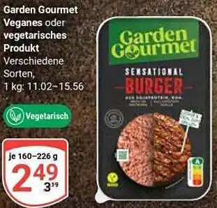 Globus Garden Gourmet Veganes oder vegetarisches Produkt Angebot