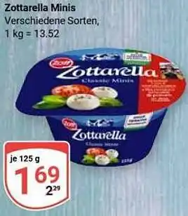 Globus Zottarella Minis Angebot
