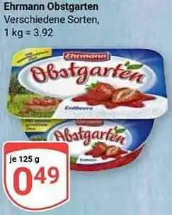 Globus Ehrmann Obstgarten Angebot