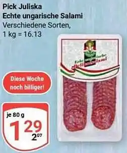 Globus Pick Juliska Echte ungarische Salami Angebot