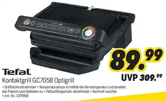 MEDIMAX Tefal Kontaktgrill GC7058 Optigrill Angebot