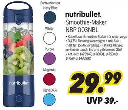 MEDIMAX Nutribullet Smoothie-Maker NBP 003NBL Angebot