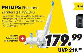 MEDIMAX PHILIPS Elektrische Zahnbürste HX9913/17 Angebot