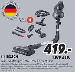 MEDIMAX BOSCH Akku-Stielsauger BKS711MALL Select Line Angebot
