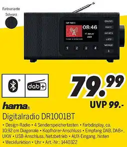 MEDIMAX hama Digitalradio DR1001BT Angebot