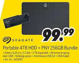 MEDIMAX SEAGATE Portable 4TB HDD + PNY 256GB Bundle Angebot