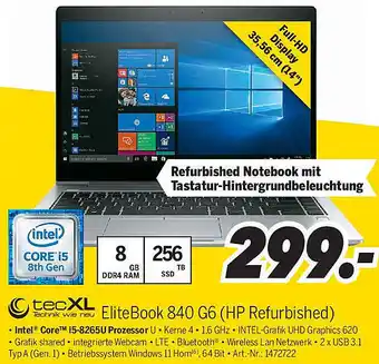 MEDIMAX tecXL EliteBook 840 G6 (HP Refurbished) Angebot