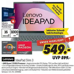 MEDIMAX Lenovo IdeaPad Slim 3 Angebot