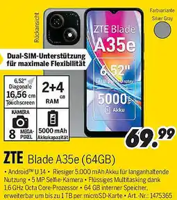 MEDIMAX ZTE Blade A35e (64GB) Angebot