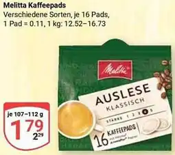 Globus Melitta Kaffeepads Angebot