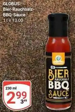 Globus GLOBUS Bier-Rauchsalz BBQ-Sauce Angebot