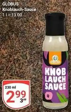 Globus GLOBUS Knoblauch-Sauce Angebot
