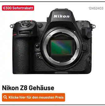 Kamera Express Nikon z8 gehäuse Angebot