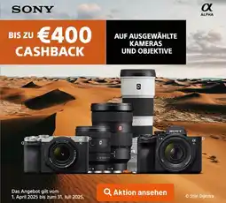 Kamera Express Sony bis zu €400 cashback Angebot