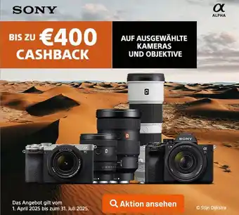 Kamera Express Sony bis zu €400 cashback Angebot