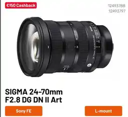 Kamera Express Sigma 24-70mm f2.8 dg dn ii art Angebot