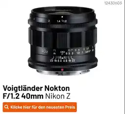 Kamera Express Voigtländer nokton f/1.2 40mm nikon z Angebot