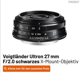Kamera Express Voigtländer ultron 27 mm f/2.0 schwarzes x-mount-objektiv Angebot
