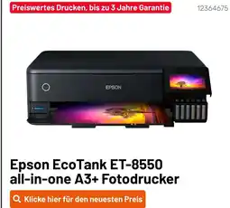 Kamera Express Epson ecotank et-8550 all-in-one a3+ fotodrucker Angebot