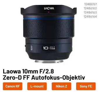 Kamera Express Laowa 10mm f/2.8 zero-d ff autofokus-objektiv Angebot