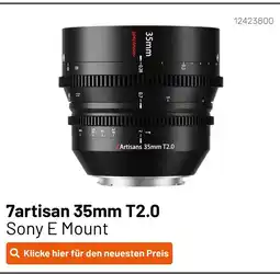 Kamera Express 7artisans 35mm t2.0 Angebot
